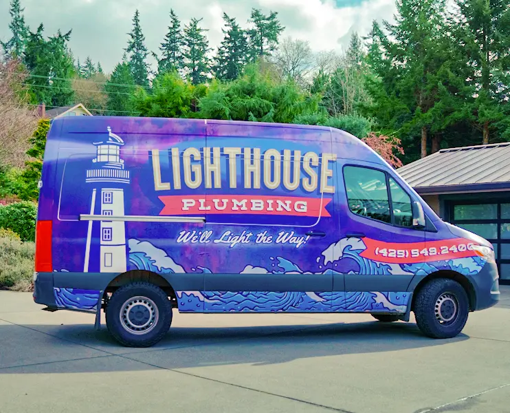 Lighthouse Plumbing service van